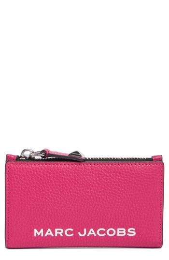 Shop Marc Jacobs Medium Flat Wallet In Lipstick