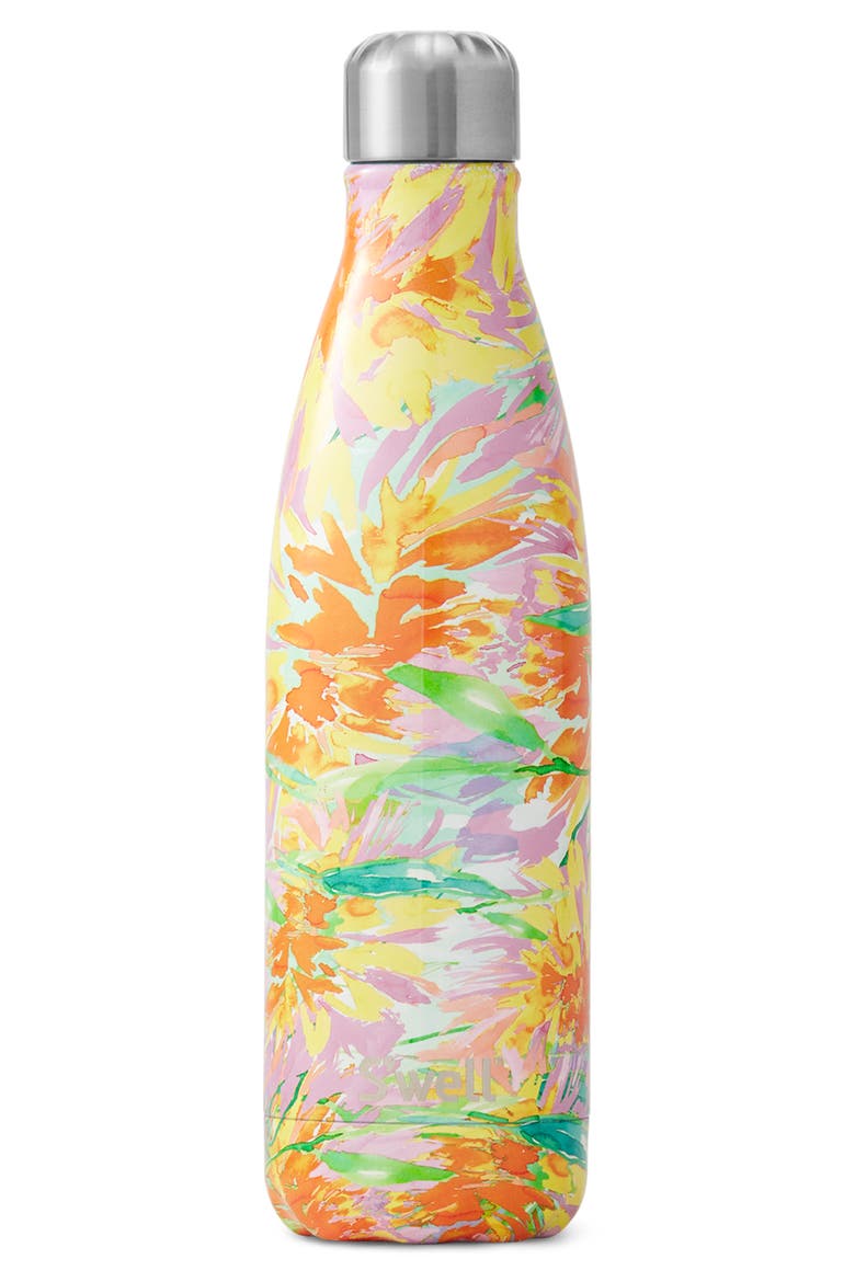 Sunkissed 17-Ounce Insulated Stainless Steel Water Bottle, Main, color, PINK