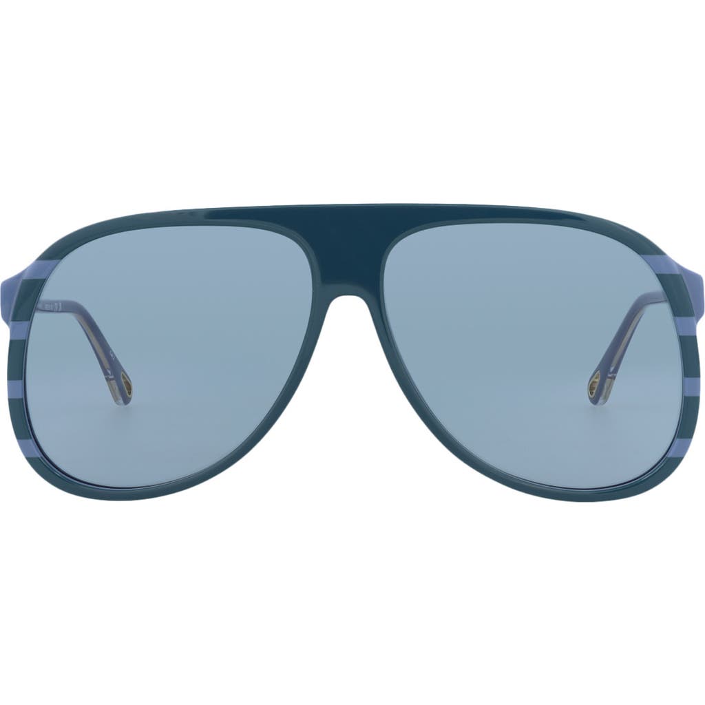 Chloé Chloe Fashion Sunglasseswomensch0128s-30013588004 In Blue Light Blue