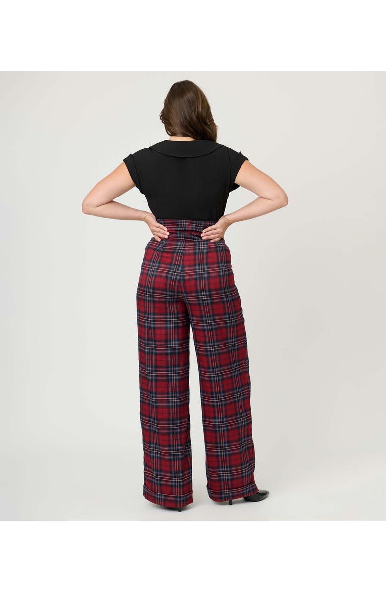 Unique Vintage High Waist Trouser, Alternate, color, Red