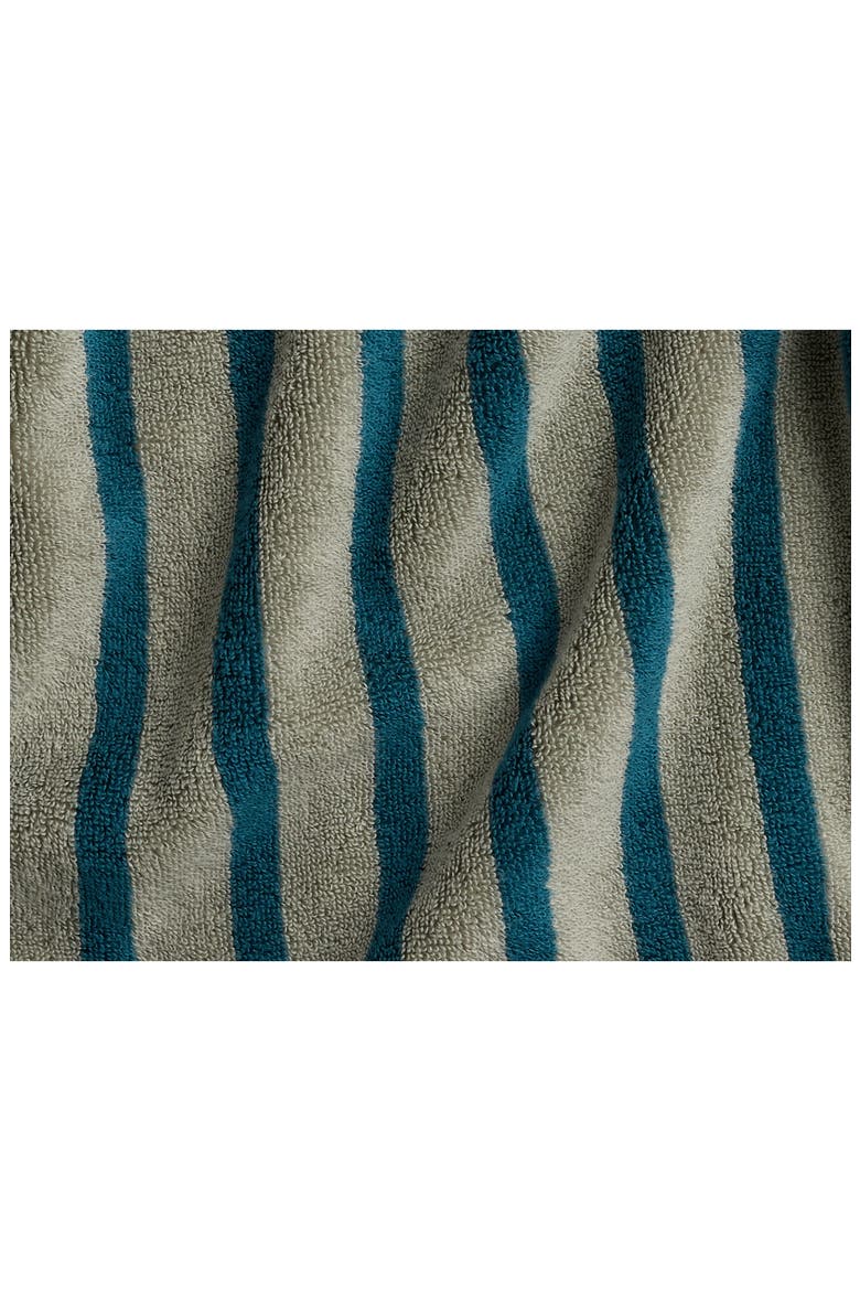 Turkish Cotton Stripe Robe, Alternate, color, MOSS AND PEACOCK