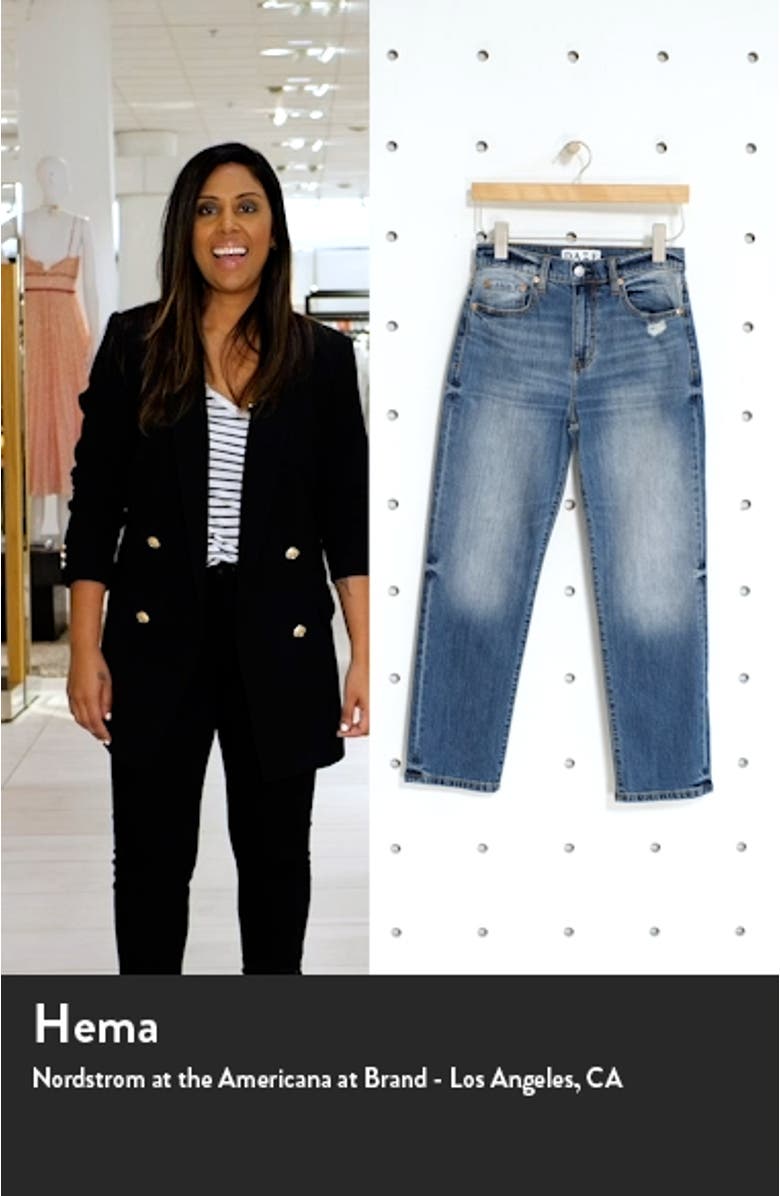 Straight Up High Waist Straight Leg Jeans, sales video thumbnail