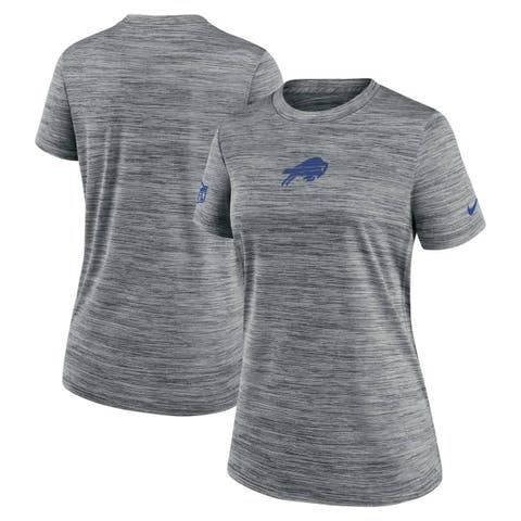 Women's Nike Heather Gray Buffalo Bills Offensive Line Velocity Performance T-Shirt