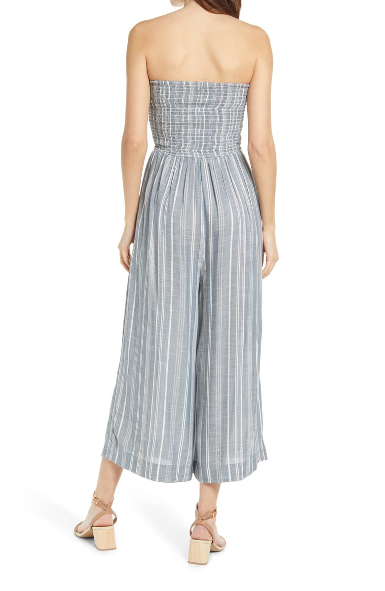 Bishop + Young Elva Strapless Jumpsuit, Alternate, color, 