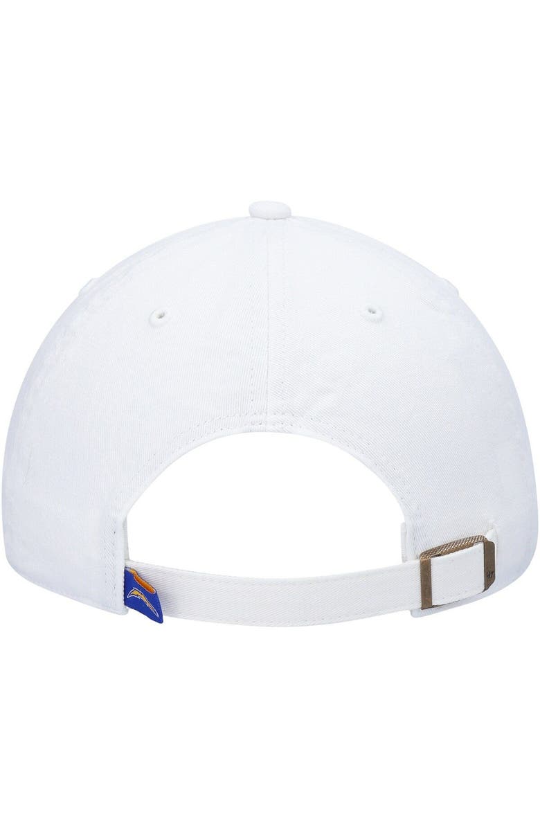 '47 Men's '47 White Los Angeles Chargers Clean Up Adjustable Hat, Alternate, color, White