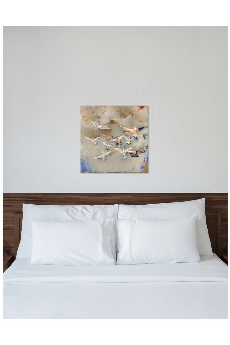 Will Find Your Way Canvas Wall Art, Alternate, color, TAN BLUE BROWN