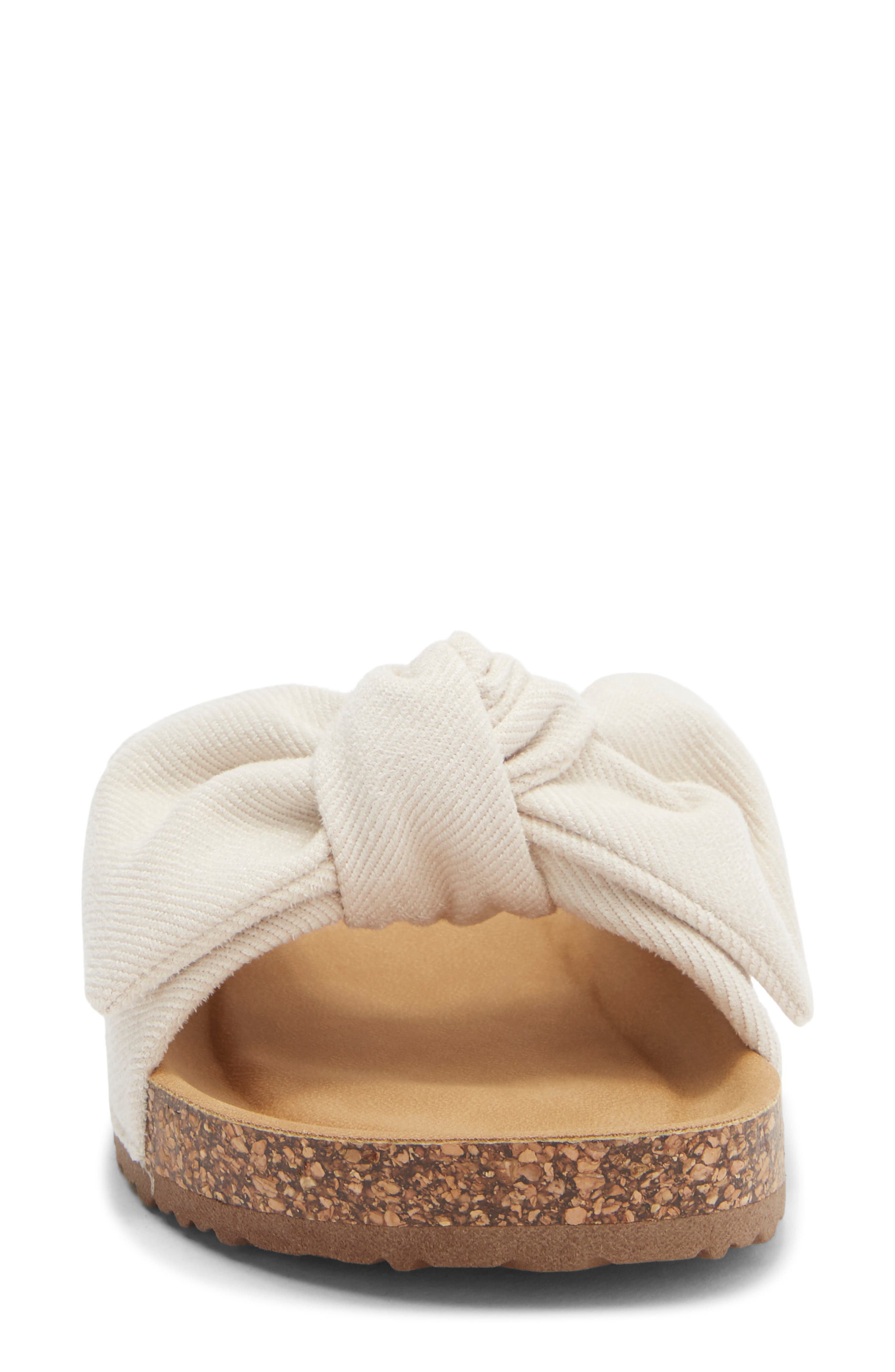 TOP MODA Cory Slide Sandal, Alternate, color, Ivory Denim