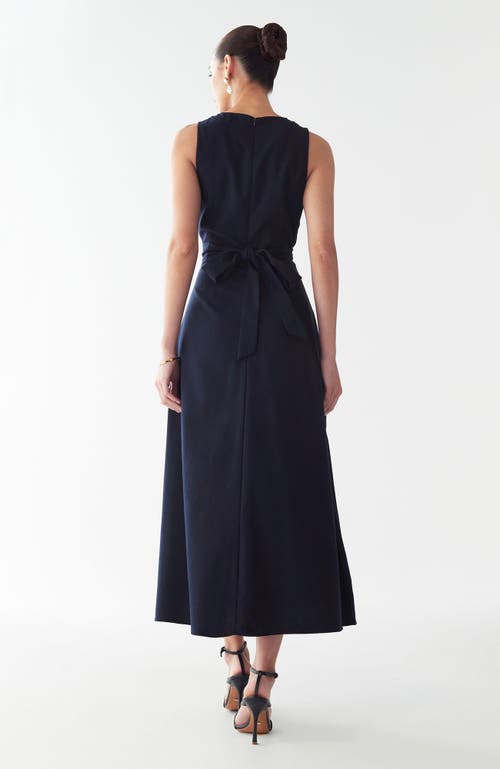 Willa Revival Midi Dress In Blue