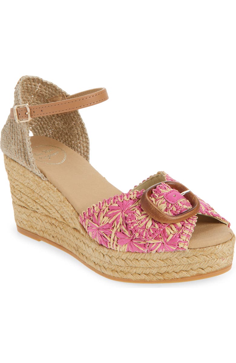 Toni Pons Lia Espadrille Ankle Strap Sandal, Main, color, Rosa