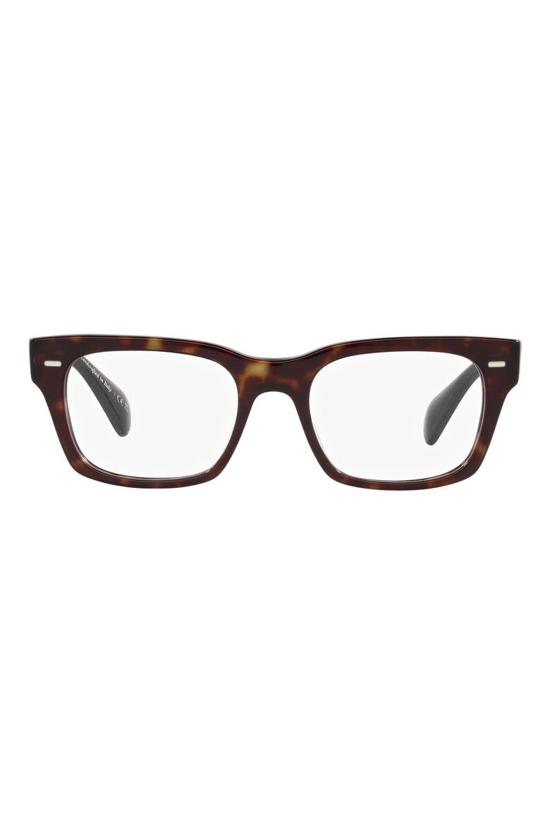 Ryce 51mm Square Sunglasses, Main, color, DK TORT