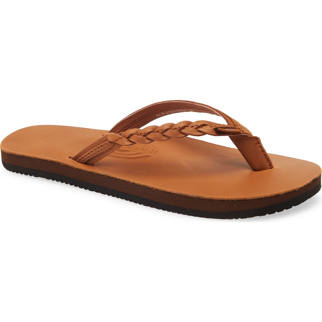 Shop Rainbow® Rainbow 'flirty' Braided Leather Flip Flop