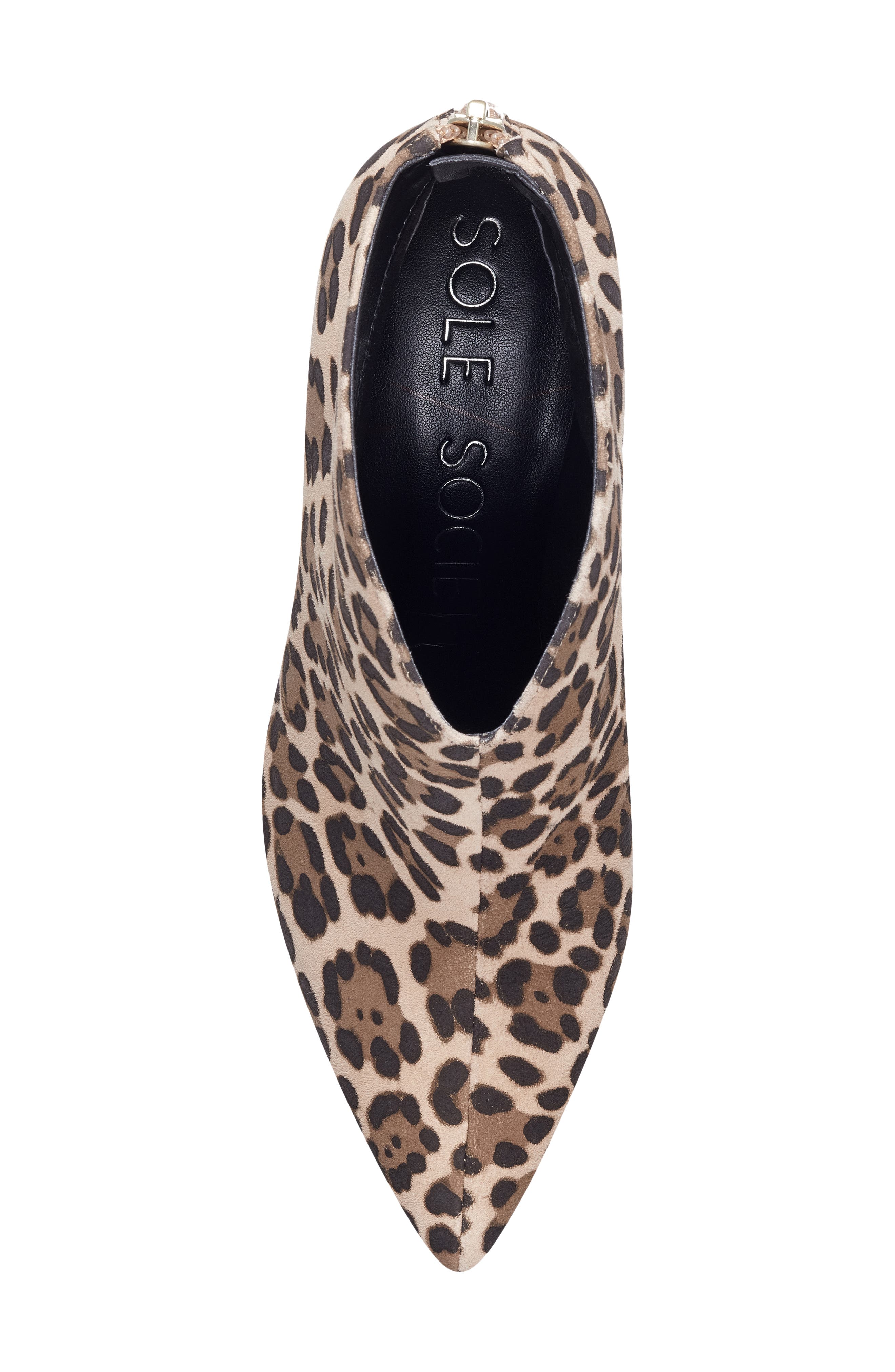 Salima Pointed Toe Bootie, Alternate, color, TAN MULTI SUEDE