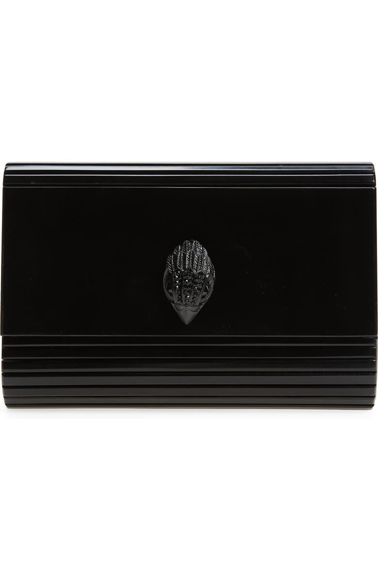 Kurt Geiger London Party Eagle Drench Clutch, Main, color, Black