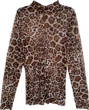 BAACAL Mesh Mock Turtleneck