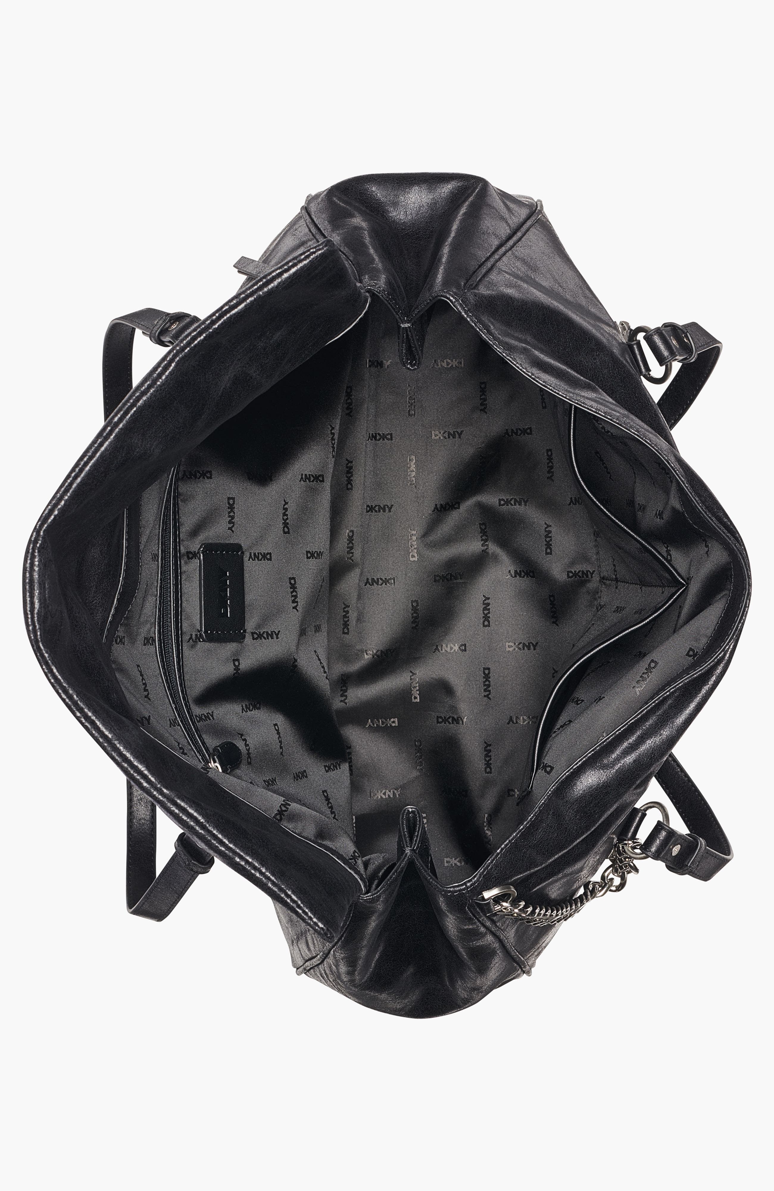 Skye Large Satchel, Alternate, color, Black/Silver