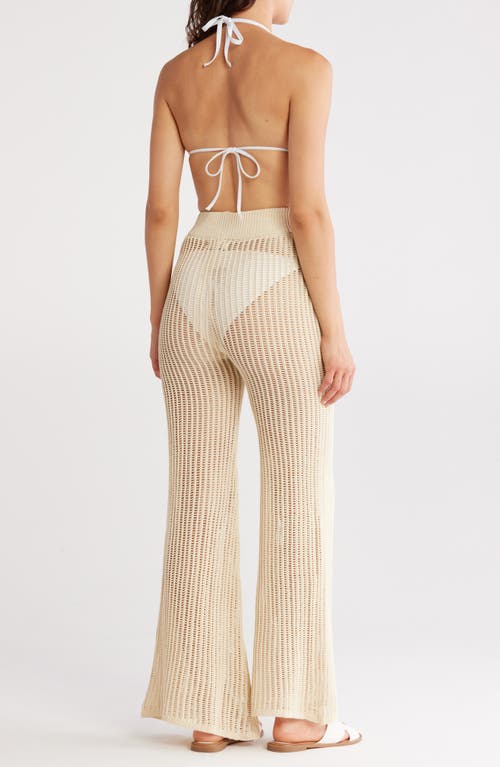 Shop Elan Open Knit Wide Leg Cover-up Pants