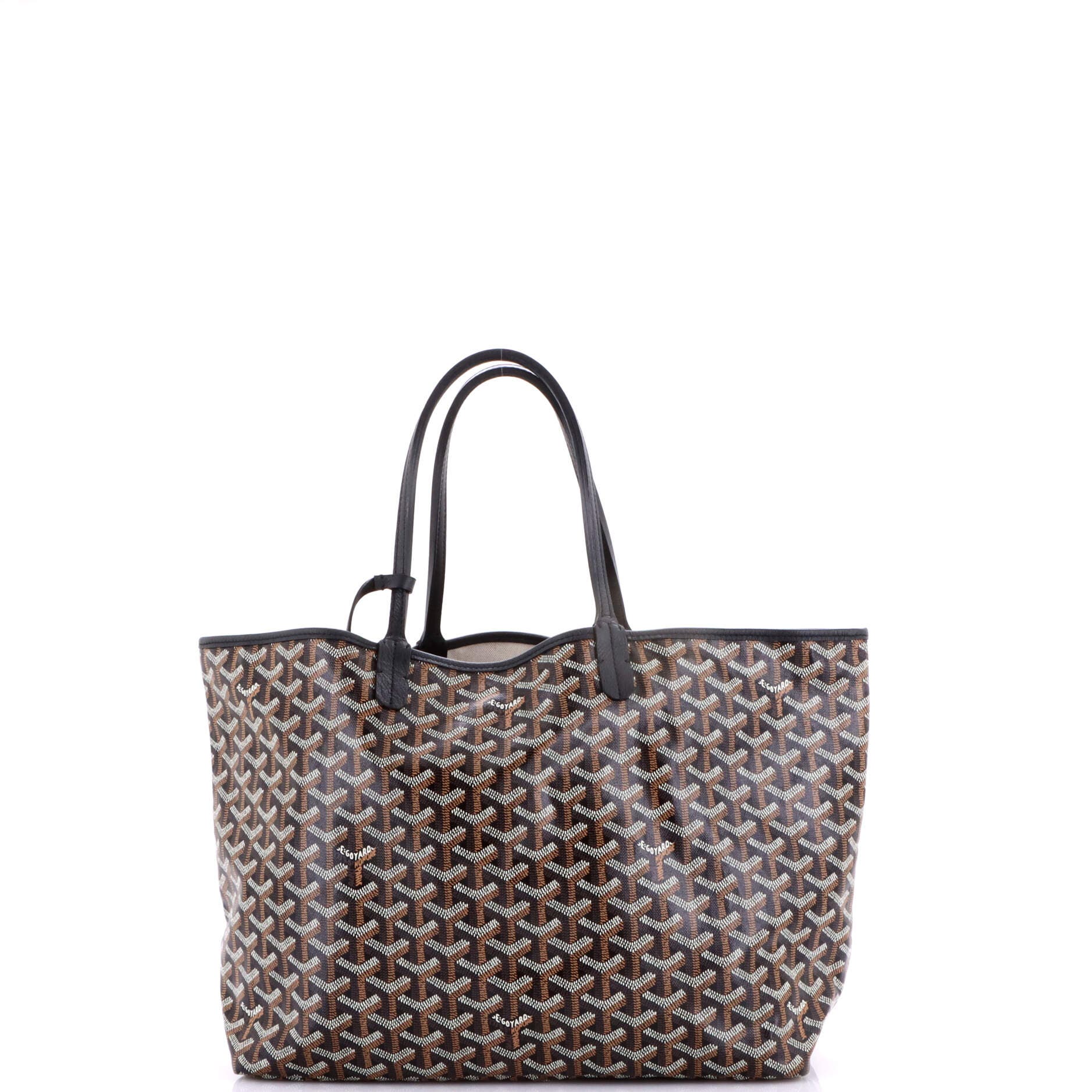 Pre-Owned Goyard Saint Louis Tote Coated Canvas PM, Alternate, color, Black