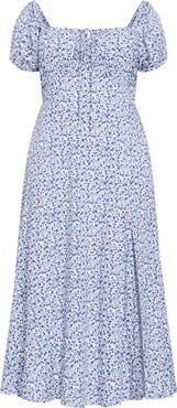 City Chic Abbie Floral Print Midi Dress