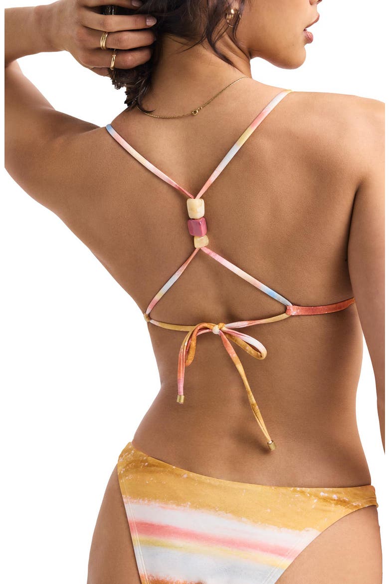 Terra Beaded Triangle Bikini Top, Alternate, color, TERRA FORMS