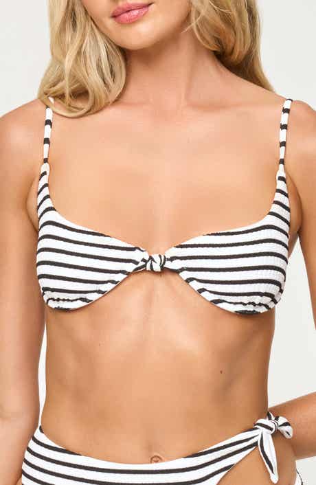 LSPACE Tulip Stripe Underwire Bikini Top