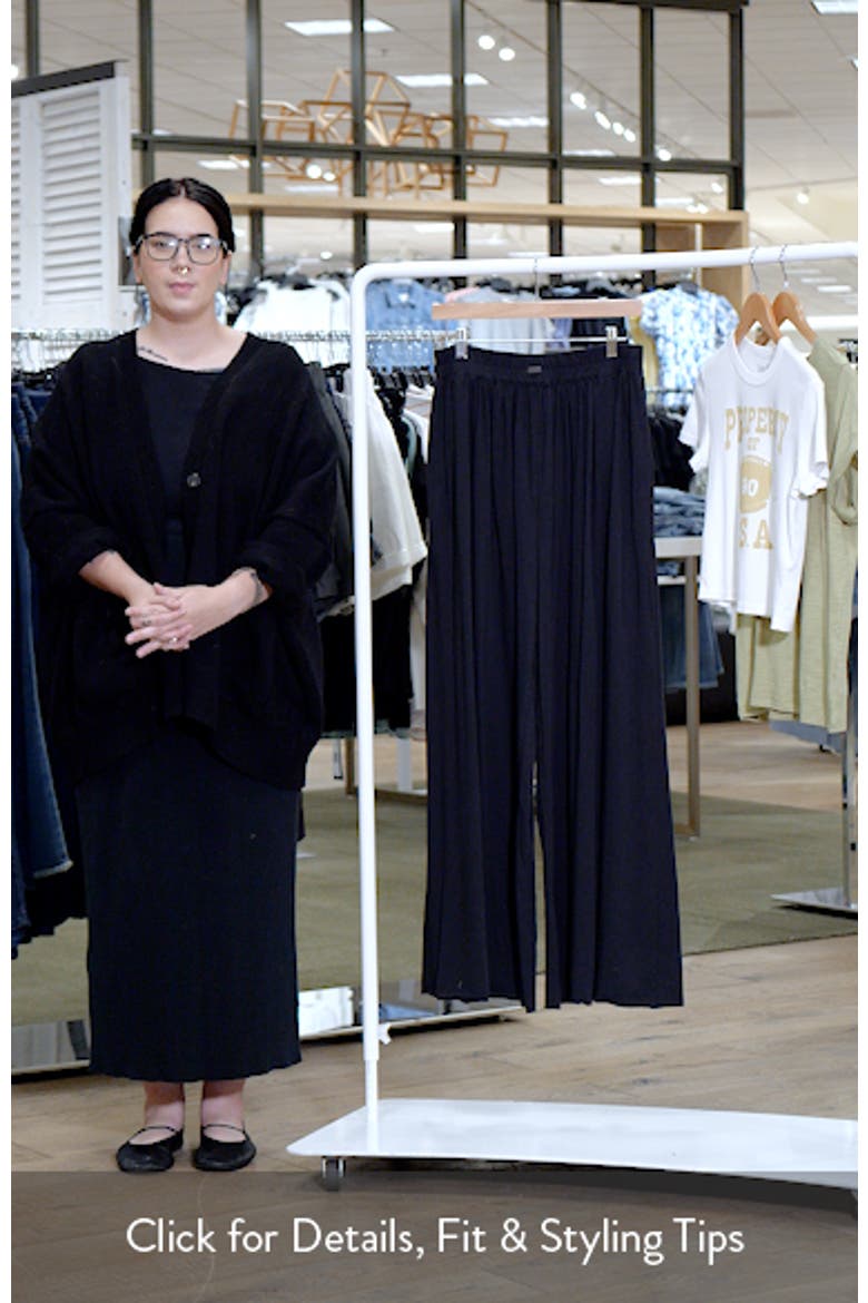 Organic Pima Wide Leg Lounge Pants video
