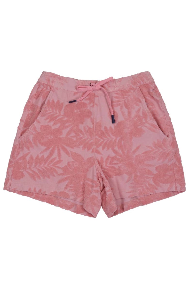 Lords of Harlech Womens Drawstring Terry Toweling Short, Alternate, color, Coral