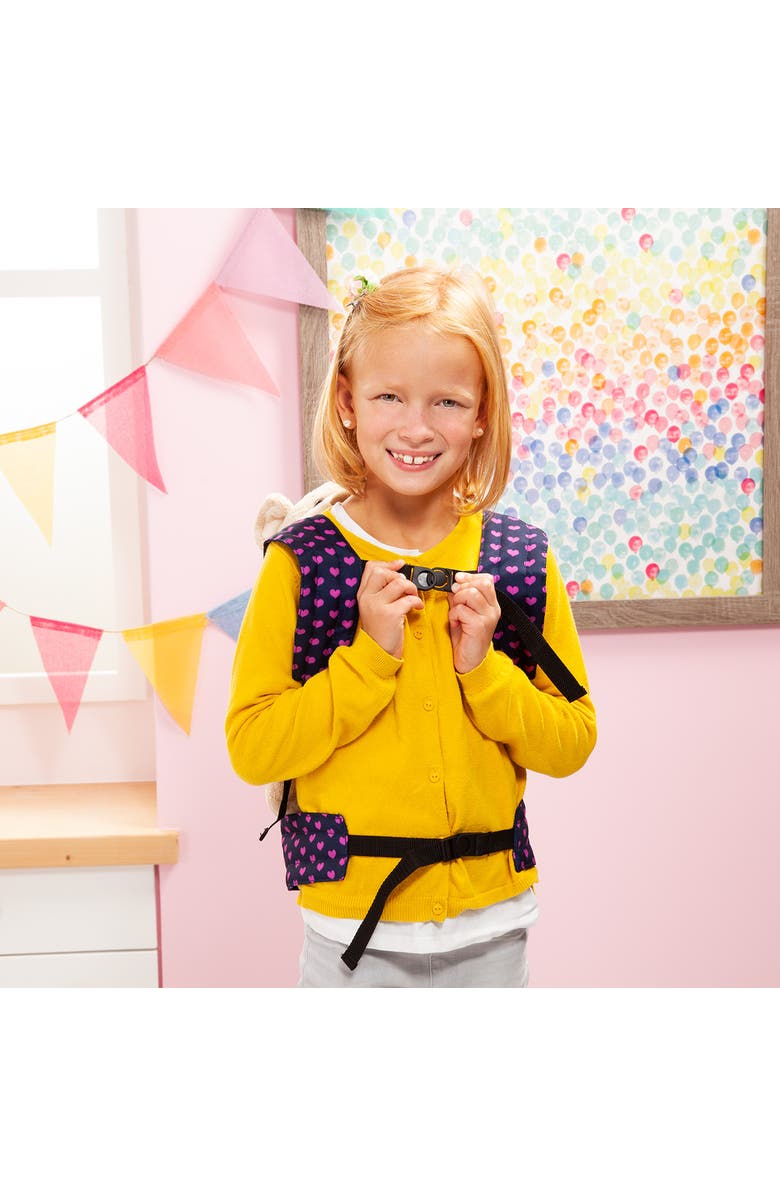 Bayer Doll Carrier with Adjustable Straps and Unicorn Design for 18 Inches Dolls, Alternate, color, Multicolored