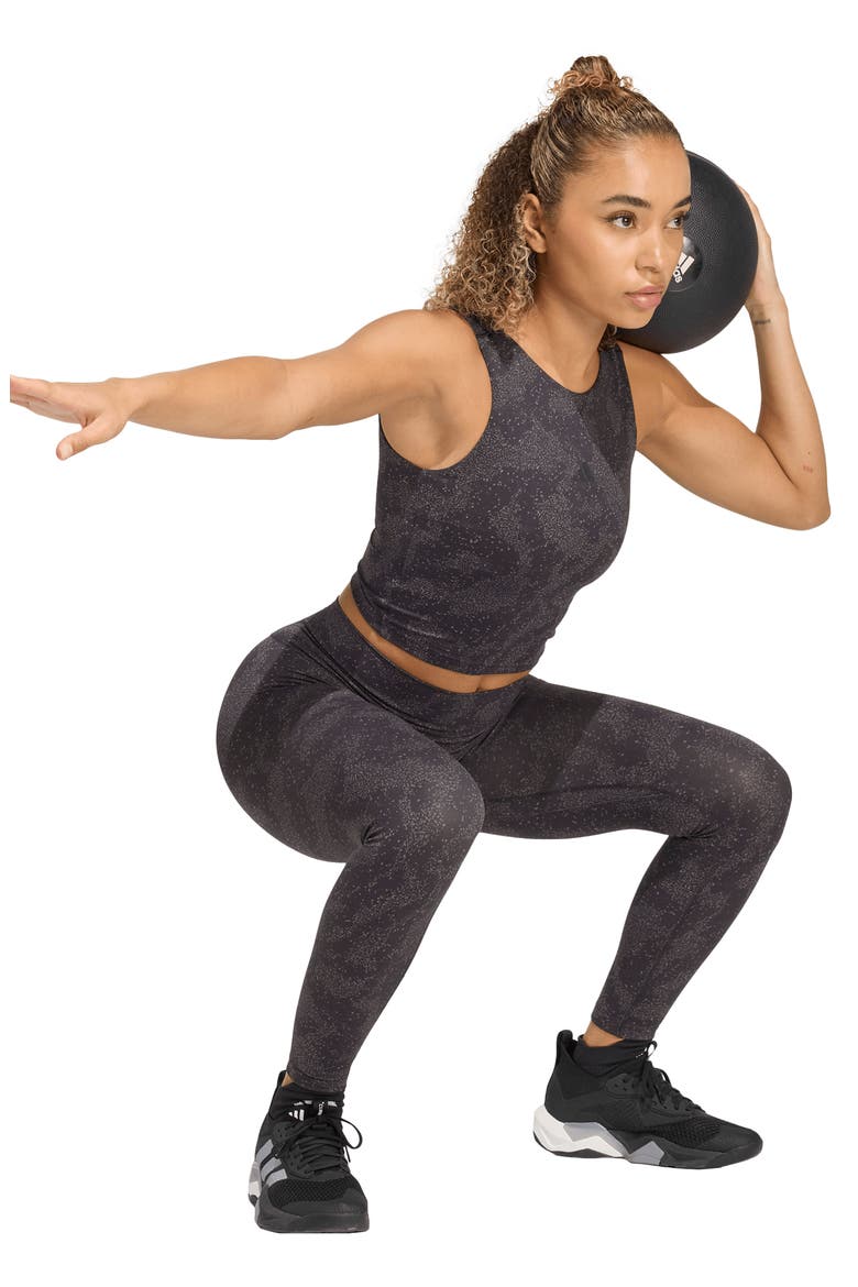 All Me High Waist Printed Leggings, Alternate, color, CHARCOAL/ BLACK