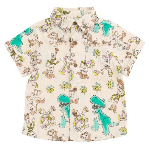Disney Toy Story Button-down T-shirt & Shorts Set