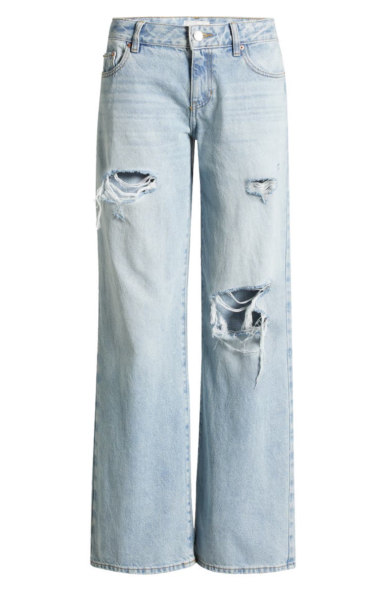 PacSun Bianca Ripped Baggy Wide Leg Jeans, Alternate, color,