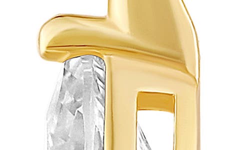 Shymi Cubic Zirconia Bar Drop Earrings In Gold