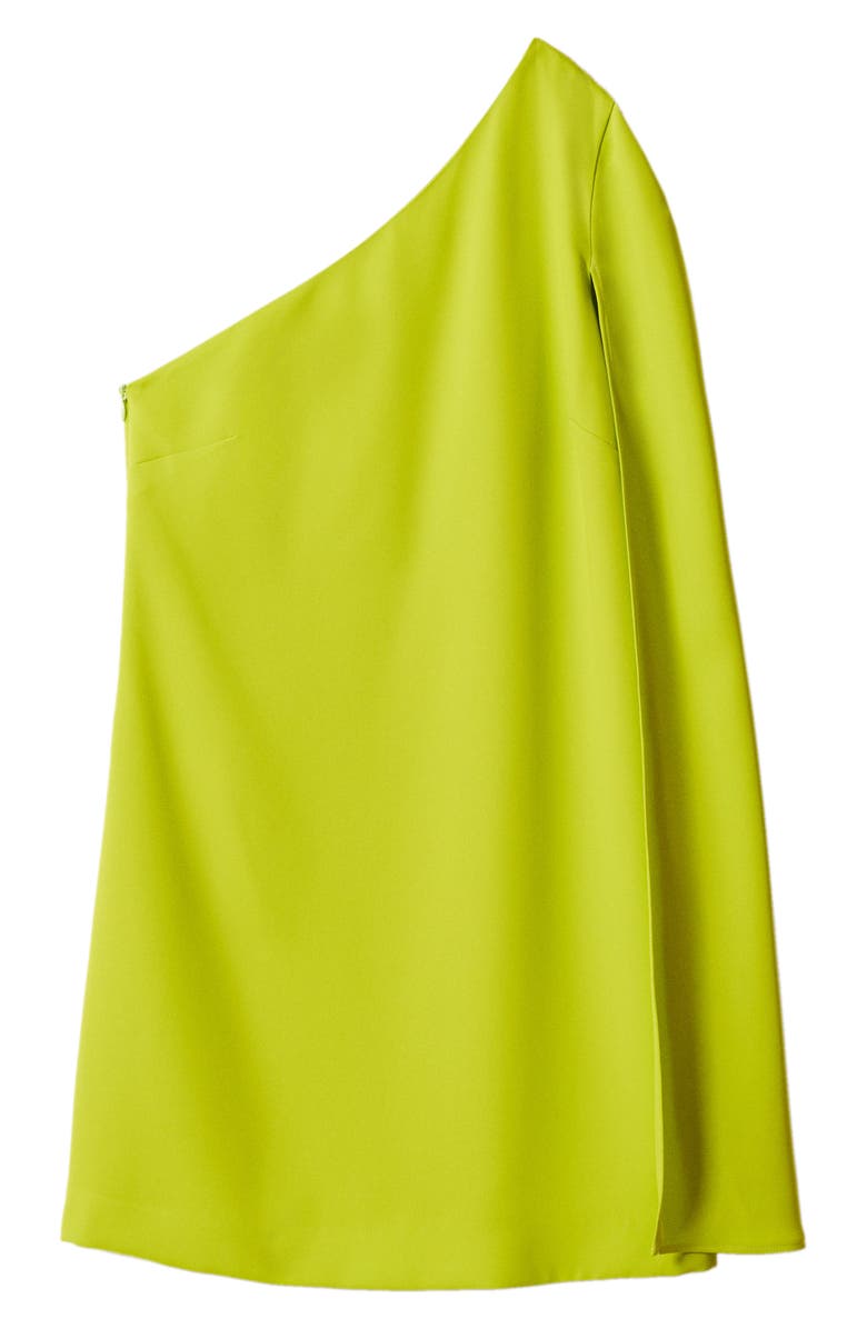 MANGO One-Shoulder Cape Sleeve Minidress, Alternate, color,