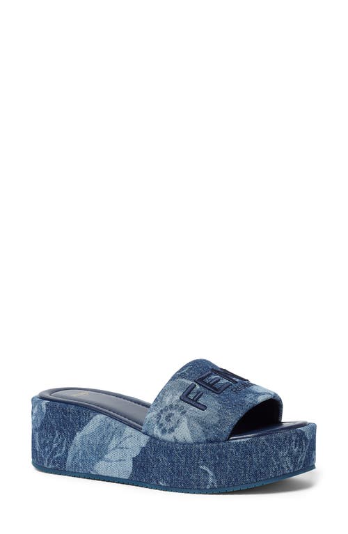 Fendi Sunny Slides With Open Toe And Platform Sole