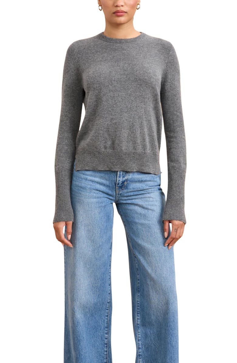 La Ligne Solid Lean Lines Sweater, Main, color, Grey