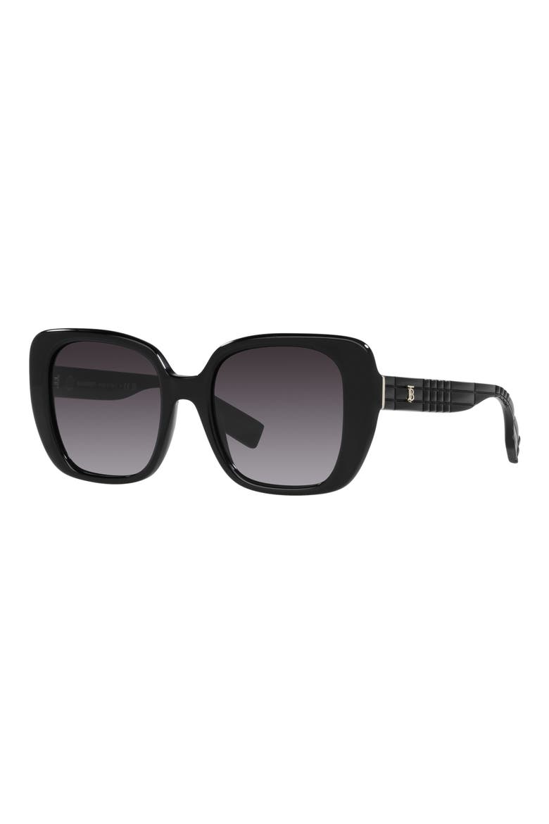 Helena 54mm Square Sunglasses, Alternate, color, BLACK