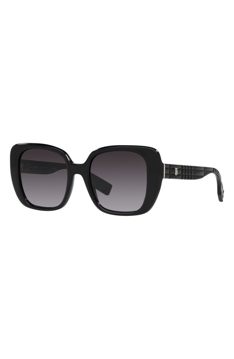 Burberry Helena 54mm Square Sunglasses, Alternate, color, Black