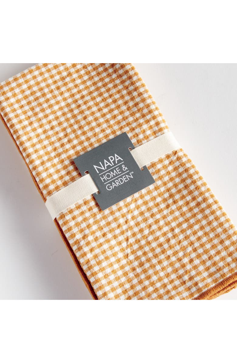 Napa Home & Garden Sidney Dinner Napkins Set of 4, Alternate, color, Yellow