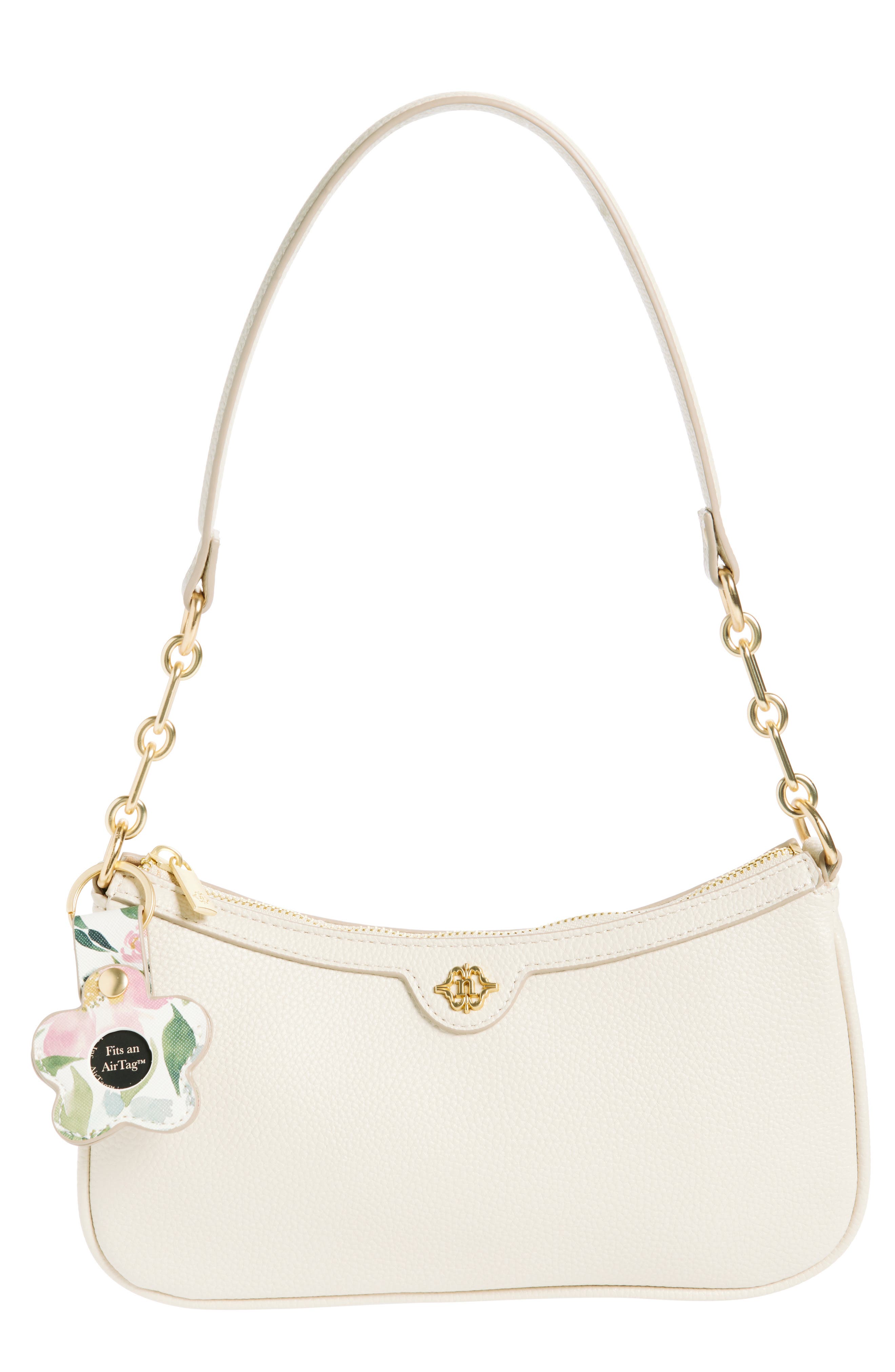 Nanette Lepore Flower Air Core Baguette Bag, Main, color, 
