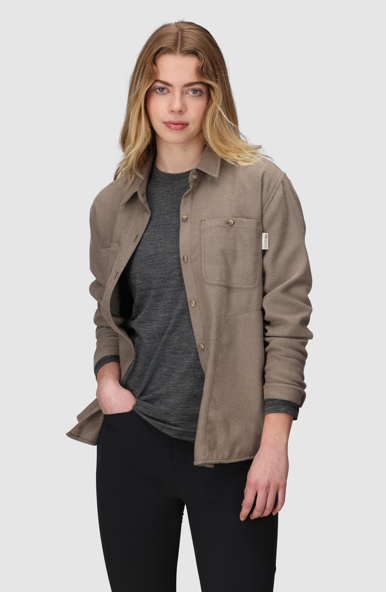 Outdoor Research Feedback Flannel Twill Overshirt, Alternate, color, Sable