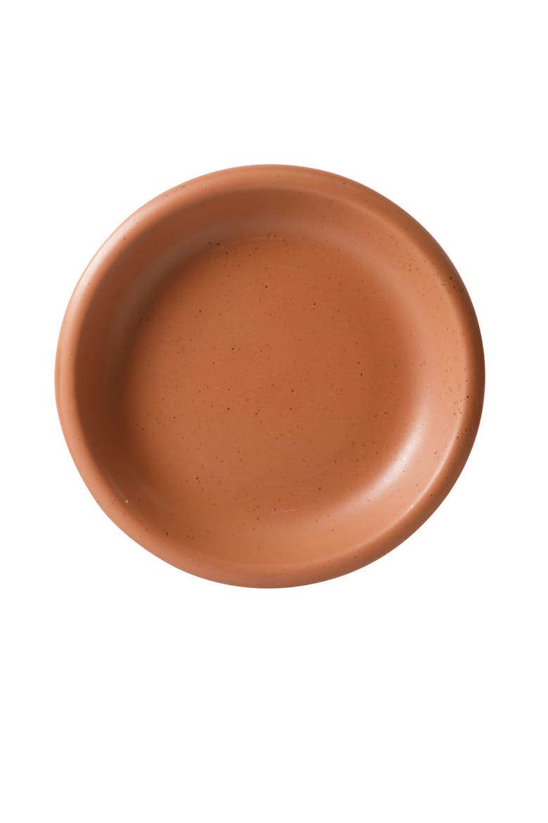 Corsica Clay 12 Piece Stoneware Reactive Glaze Dinnerware Set, Alternate, color, Burnt Apricot Terracotta