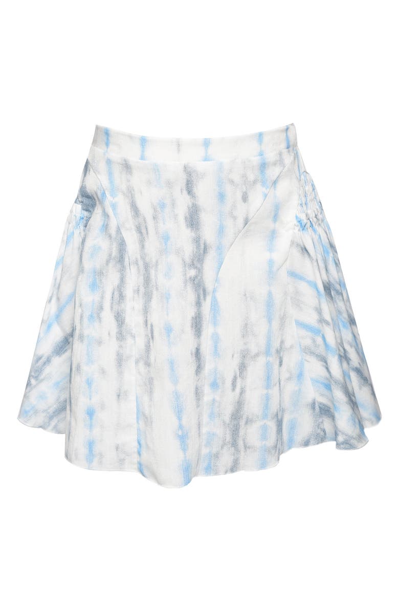 Hannah Banana Kid's Tie Dye Skater Skirt, Main, color, White Multi