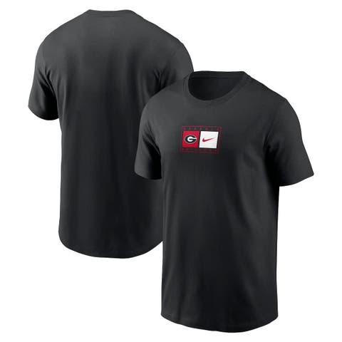 Men's Nike Black Georgia Bulldogs Campus Logo Swoosh T-Shirt