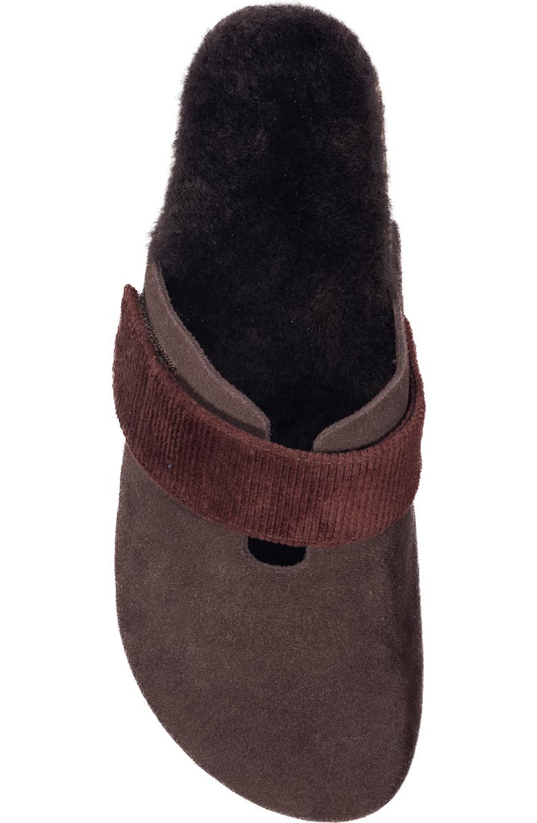 FLEKS Puente Genuine Shearling Lined Clog, Alternate, color, Espresso