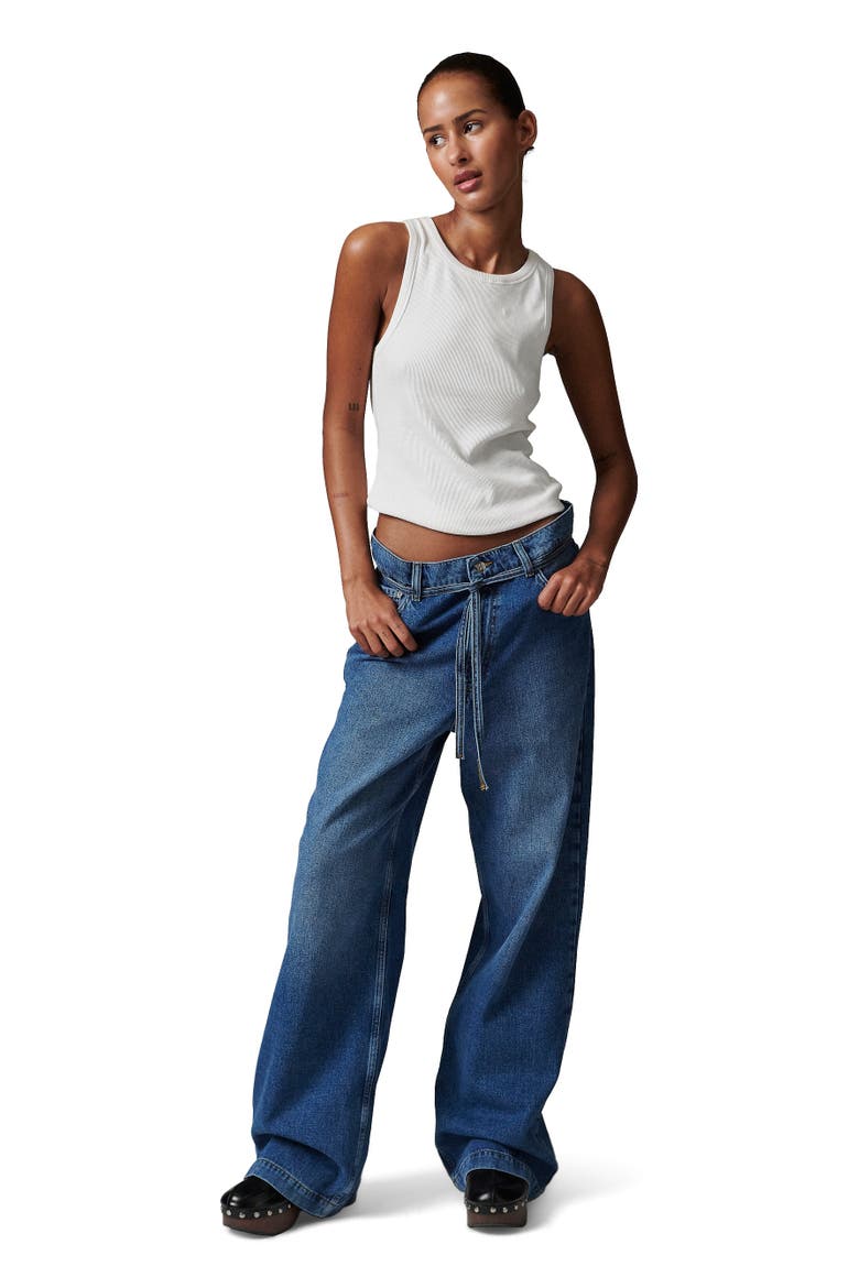 Elijah Mid Wash Denim Jeans, Main, color, Medium Blue