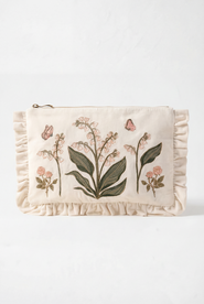 Elizabeth Scarlett Lily of the Valley Frill Pouch