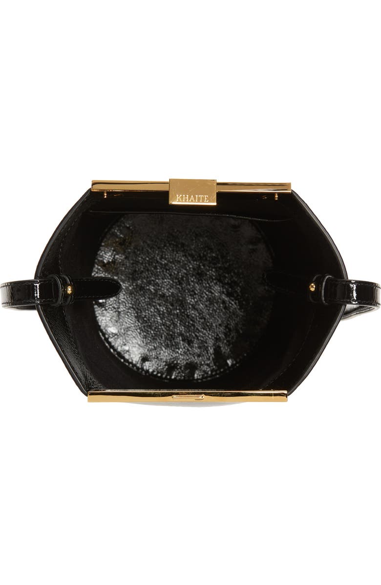Khaite Etta Patent Leather Shoulder Bag, Alternate, color,