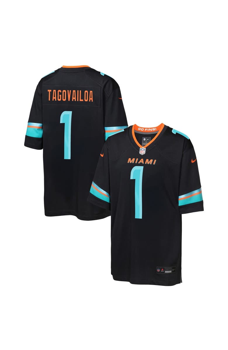 Nike Youth Nike Tua Tagovailoa Pitch Blue Miami Dolphins 2025 Rivalries Collection Game Jersey, Main, color, Navy