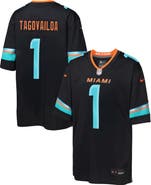Nike Youth Nike Tua Tagovailoa Pitch Blue Miami Dolphins 2025 Rivalries Collection Game Jersey