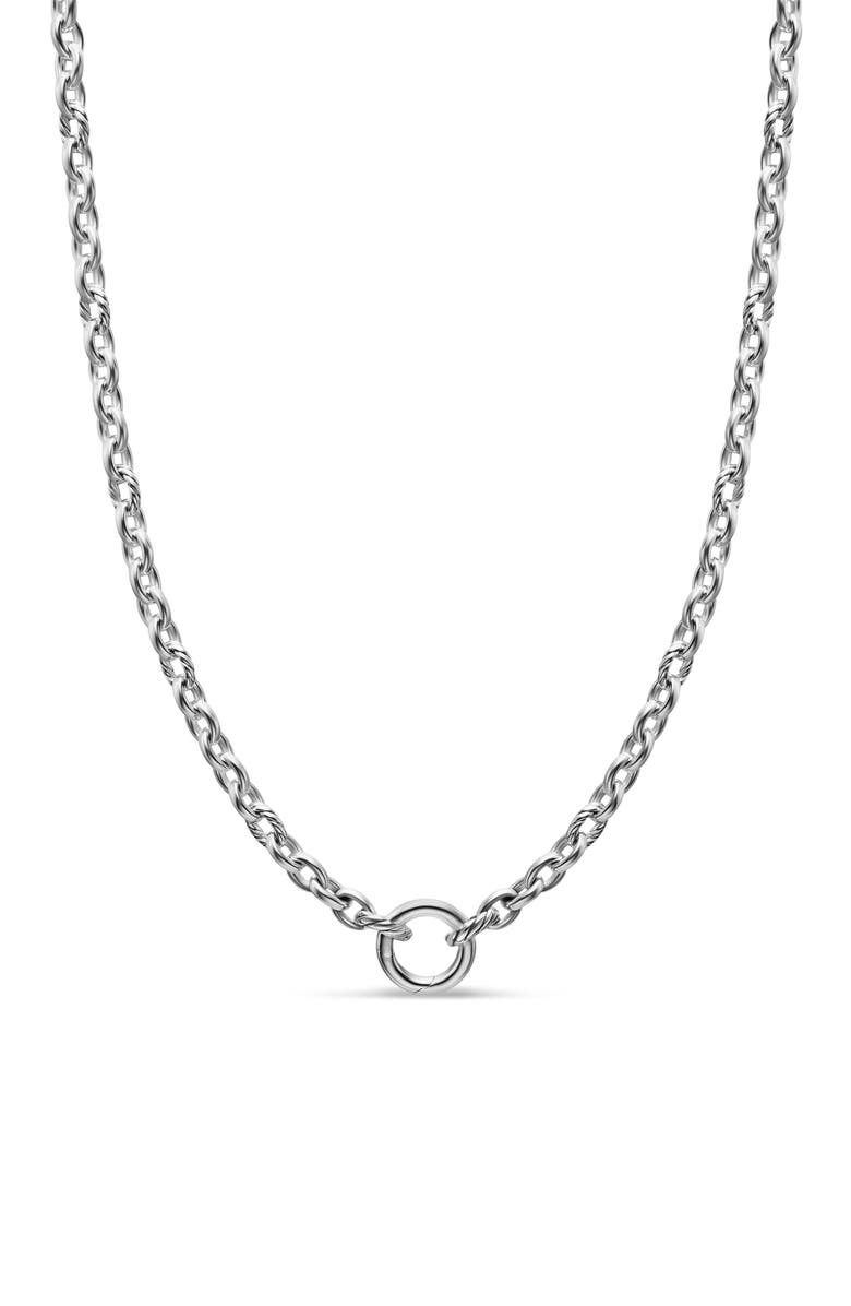 David Yurman DY Mercer<sup>®</sup> Petite Chain Necklace, 4.5mm, Main, color, Silver