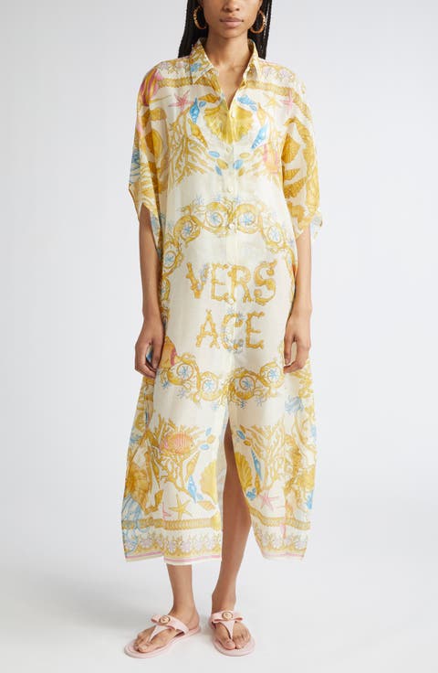 ワンピース VERSACE Women Mid Skirts 10141271A00572 1W470 White Medusa '95 Draped Gown White | VERSACE US